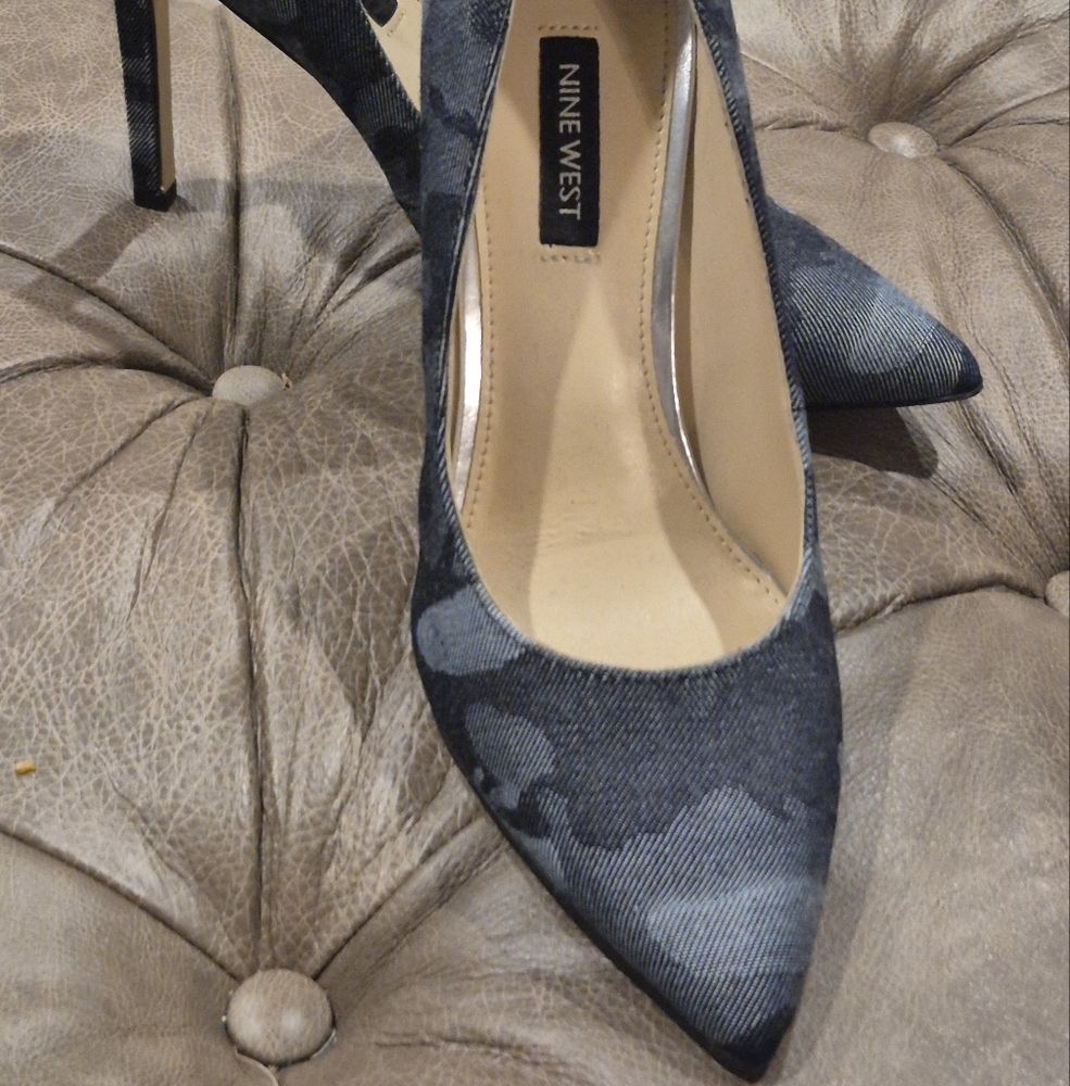 Nine West Camo Patterned Heels